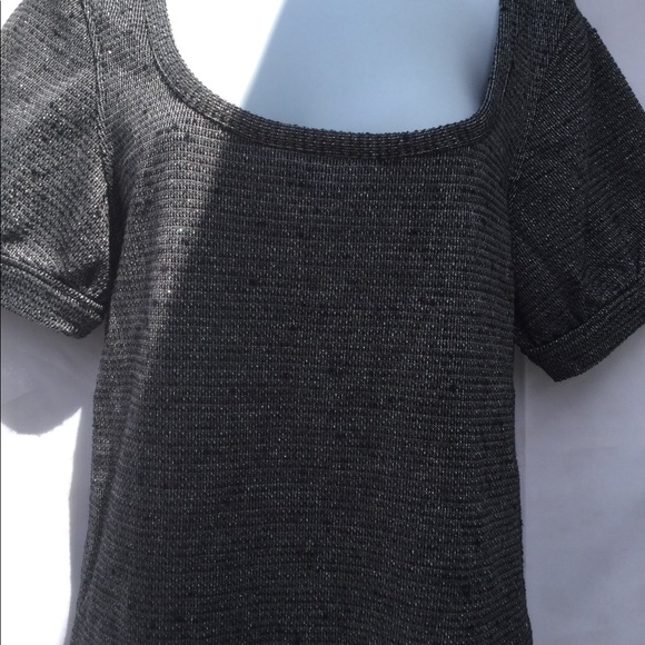 Free People size large scoop neck metallic - Picture 7 of 8